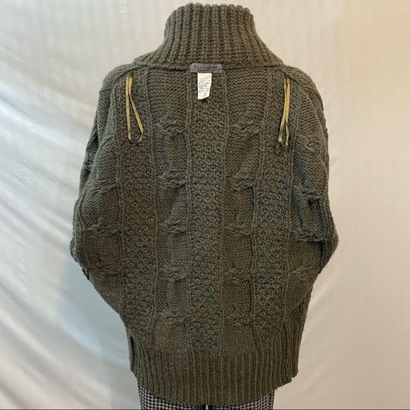 💕 Elsamanda Italian Anthropologie Dolman Cardigan Sweater Alpaca Wool Knit - Picture 7 of 8